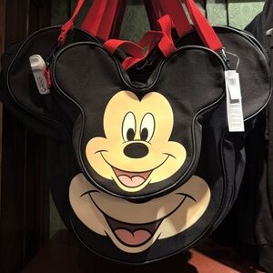 Disney Parks Mickey Mouse Mini Face Canvas Tote NWT